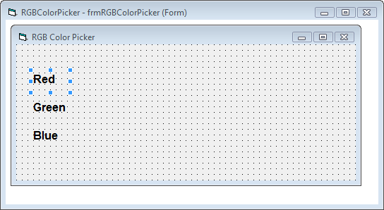 frmRGBColorPicker (Design) (Labels)